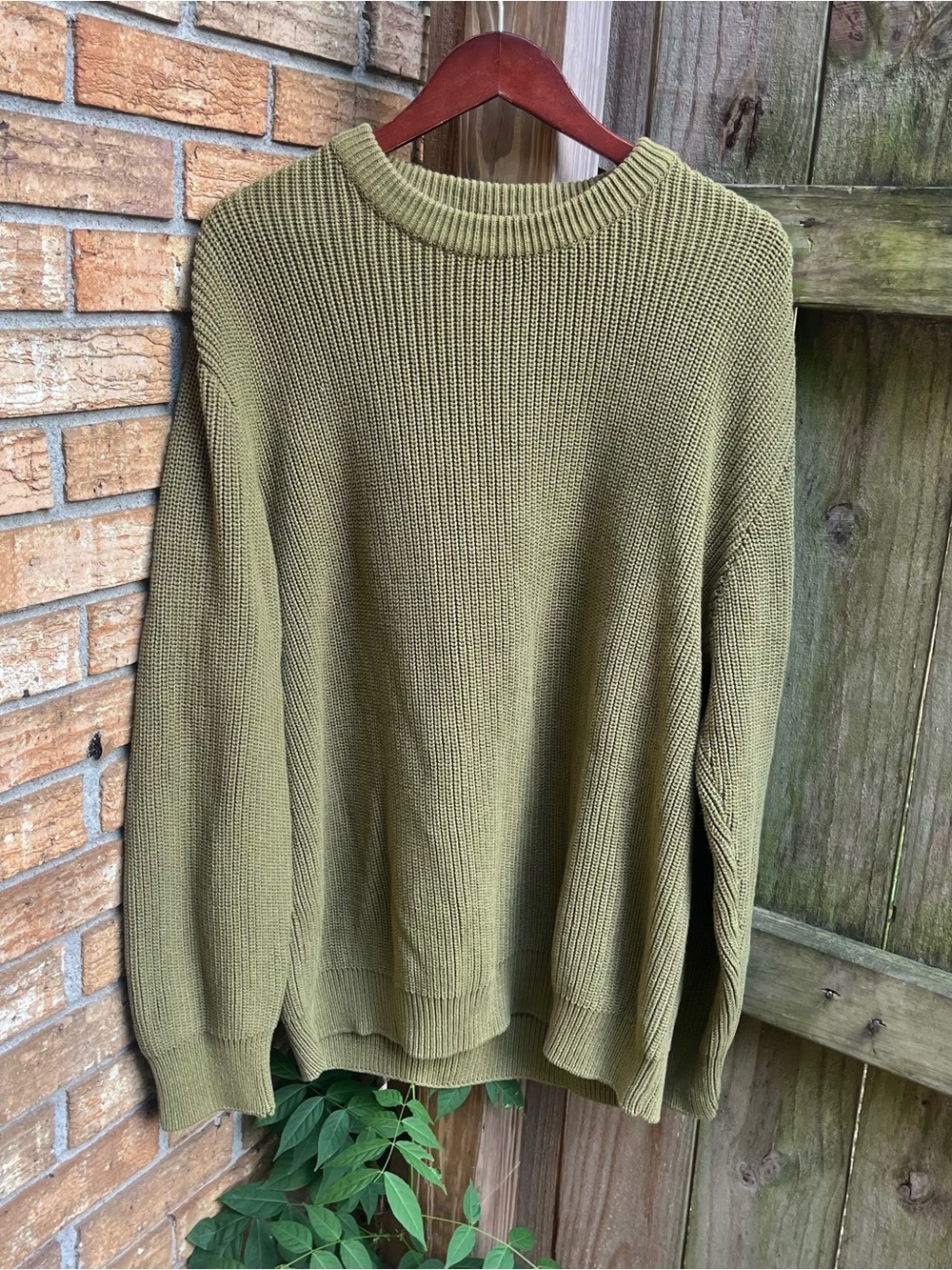 Toad&Co Men's Olive Green Crewneck Sweater
